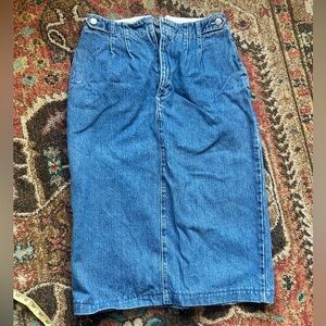 American Vintage Blue Denim Pencil Skirt